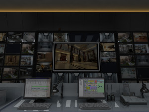 Monitoring room Modelo 3D