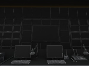 Monitoring room 3D Модель
