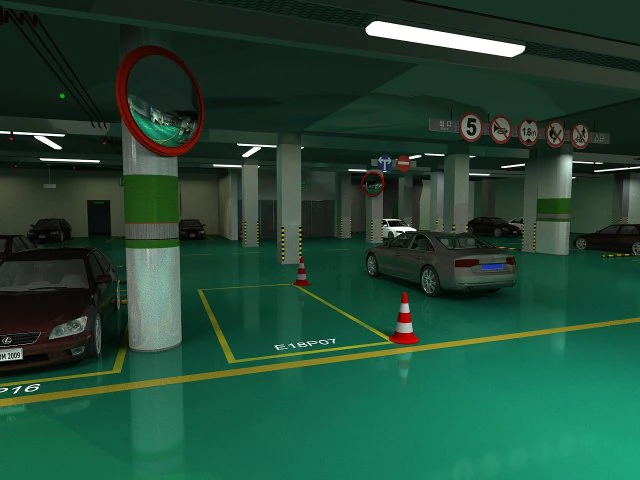 Estacionamento Modelo 3D .c4d .max .obj .3ds .fbx .stl .blend 