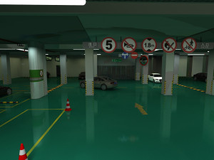 Parking lot 3Dモデル