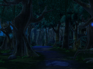 Cartoon woods 3Dモデル
