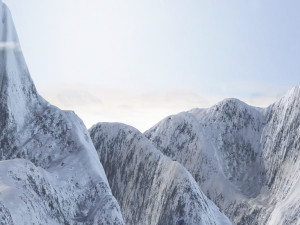 Snow mountain 3Dモデル