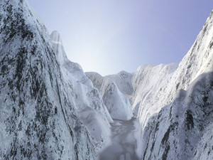 Snow mountain 3Dモデル
