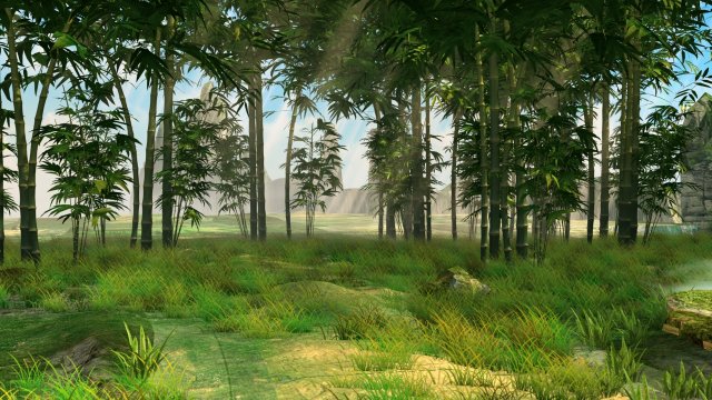 Bamboo forest 3D Model .c4d .max .obj .3ds .fbx .stl .blend 