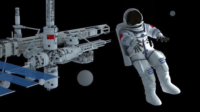 Astronaut Modèle 3D .c4d .max .obj .3ds .fbx .stl .blend 