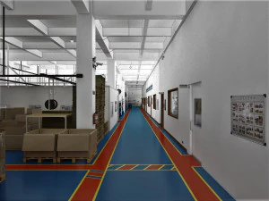 Electromechanical factory 3D Model