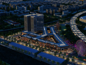 Business district 3D 模型