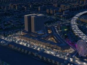 Business district 3D 模型