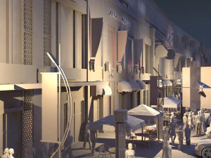 Business district 3D Model