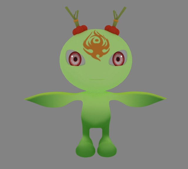 Cartoon character 3D 모델 .c4d .max .obj .3ds .fbx .stl .blend 