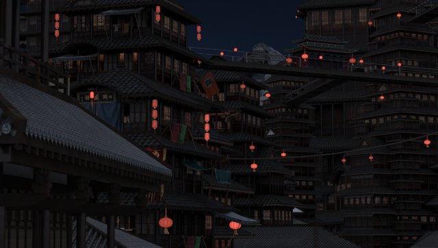 Ancient buildings Model 3D .c4d .max .obj .3ds .fbx .stl .blend