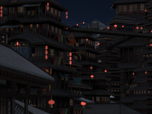 Ancient buildings 3D Model