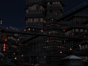 Ancient buildings Model 3D