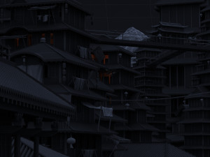 Ancient buildings Model 3D