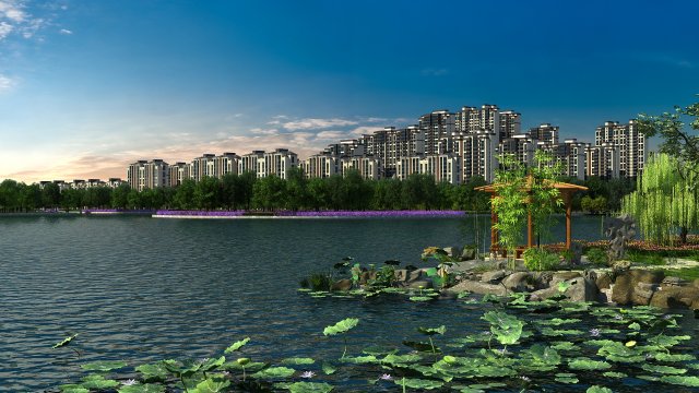 City View 3D Model .c4d .max .obj .3ds .fbx .stl .blend 