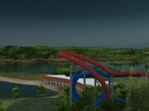 Roller Coaster 3D Model