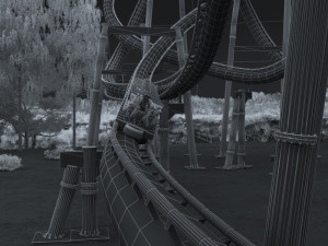 Roller Coaster 3D Модель