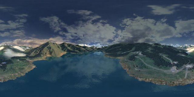 Tianshan Mountain 3D Model .c4d .max .obj .3ds .fbx .stl .blend 