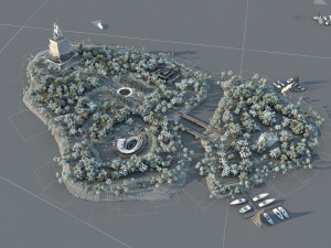 Island Model 3D