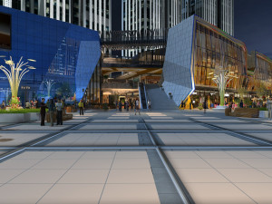 Commercial building 3D Model