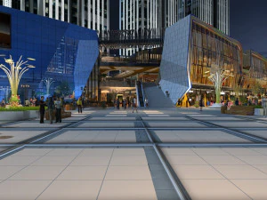 Коммерческое здание 3D Модель