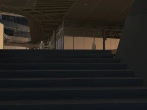 Commercial building 3D Model