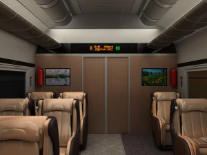 Inside the carriage 3D Model