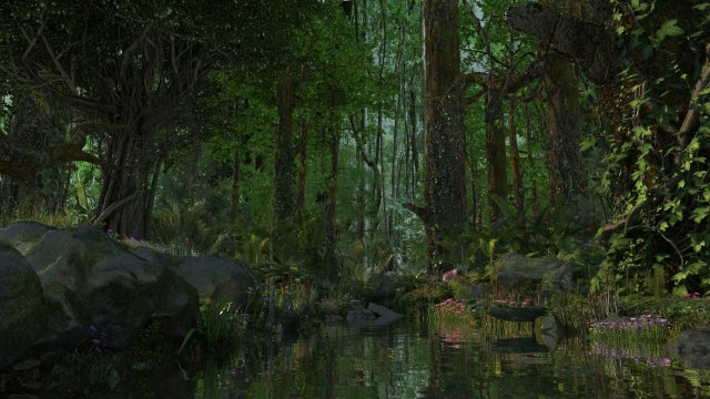 Tropical rain forest 3D मॉडल .c4d .max .obj .3ds .fbx .stl .blend 