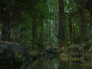 Tropical rain forest 3D मॉडल