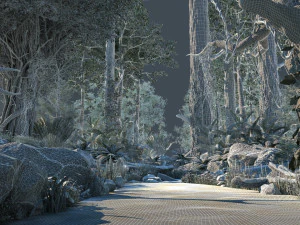 Tropical rain forest 3D Model