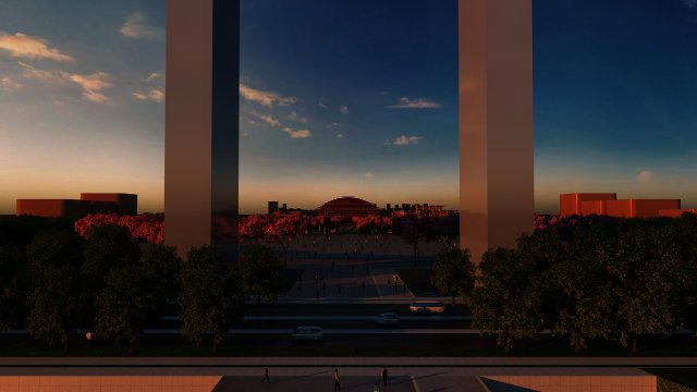 Theatre 3D Модель .c4d .max .obj .3ds .fbx .stl .blend 