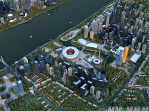 City buildings 3Dモデル
