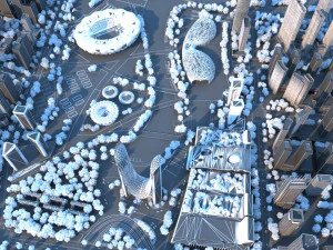 City buildings 3D Model