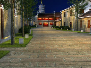 Vista nocturna Modelo 3D