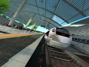 High-speed railway station 3D Model
