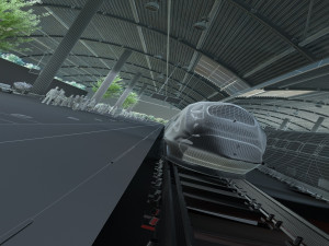 High-speed railway station 3D Модель
