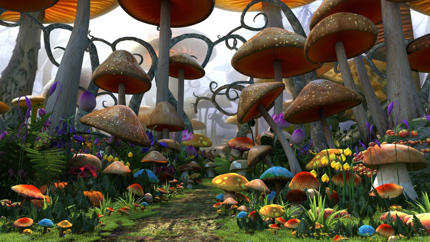Mushroom World 3D Модель In Другое 3DExport