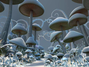 Mushroom world 3D Model