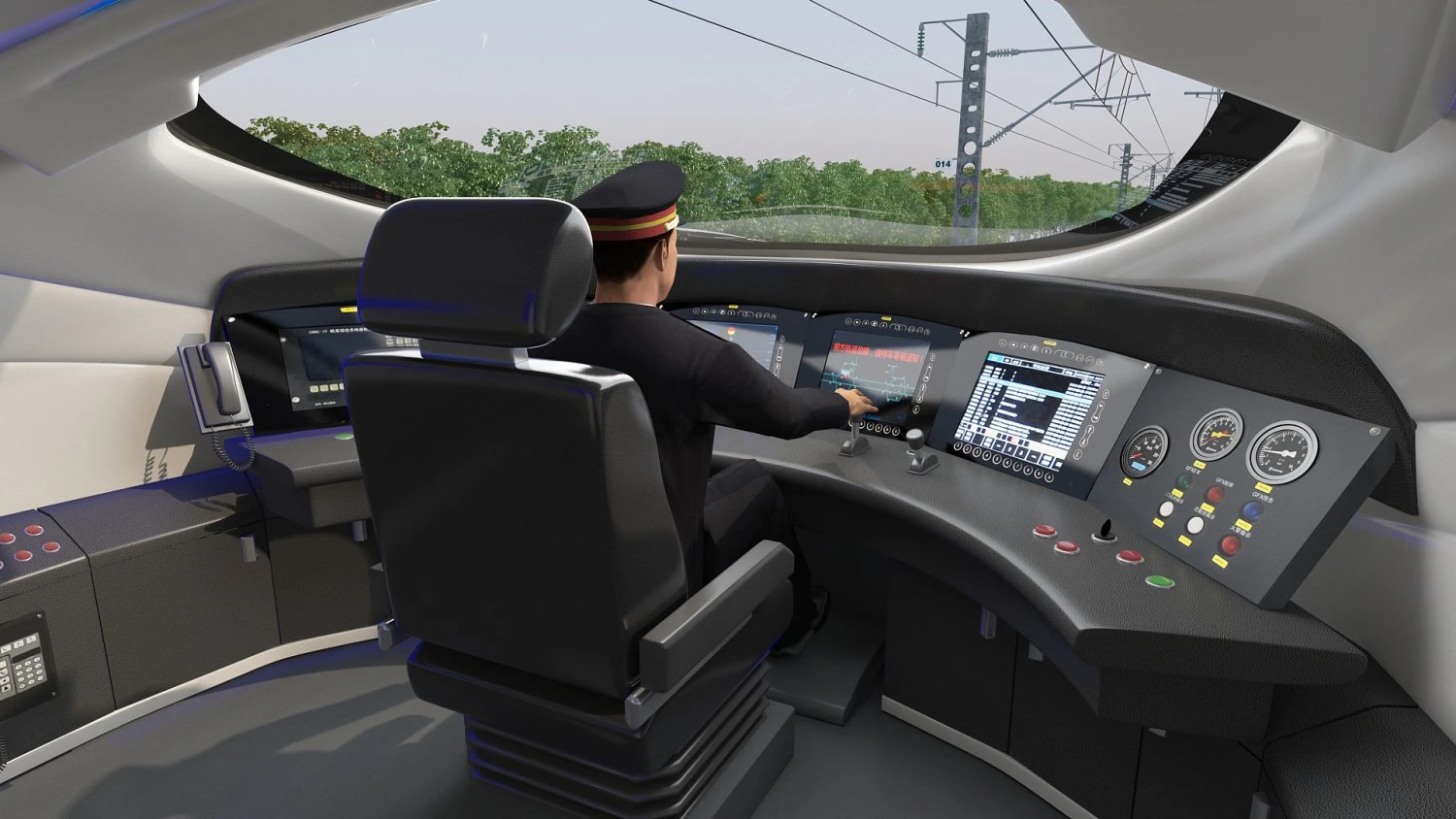 Train cab 3D Model .c4d .max .obj .3ds .fbx .stl .blend 