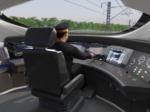 Train cab Model 3D