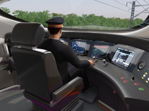 Train cab 3D Model