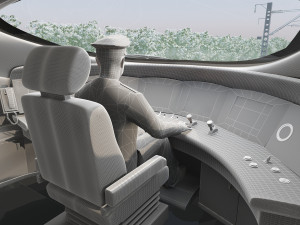 Train cab 3D Model