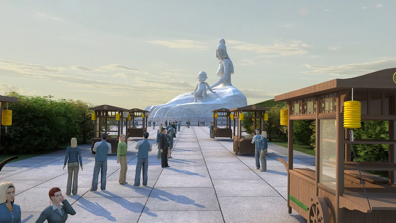 Ancient city 3D Model .c4d .max .obj .3ds .fbx .stl .blend 