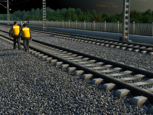 Railway 3D Model