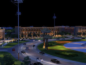 Night view 3D Model