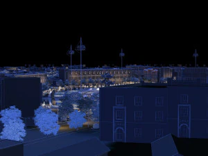 Night view 3D Model