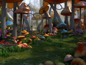 Mushroom World 3D Model