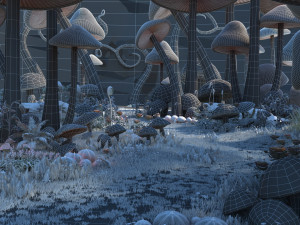 Mushroom World 3D Model