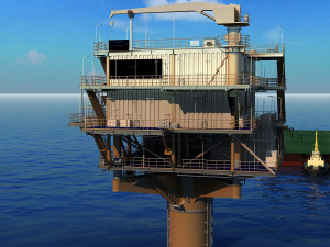 Offshore equipment Modelo 3D