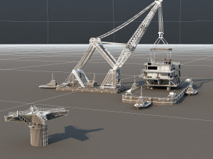 Offshore equipment Modelo 3D